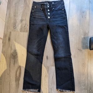 Jcrew size 24 black jeans
